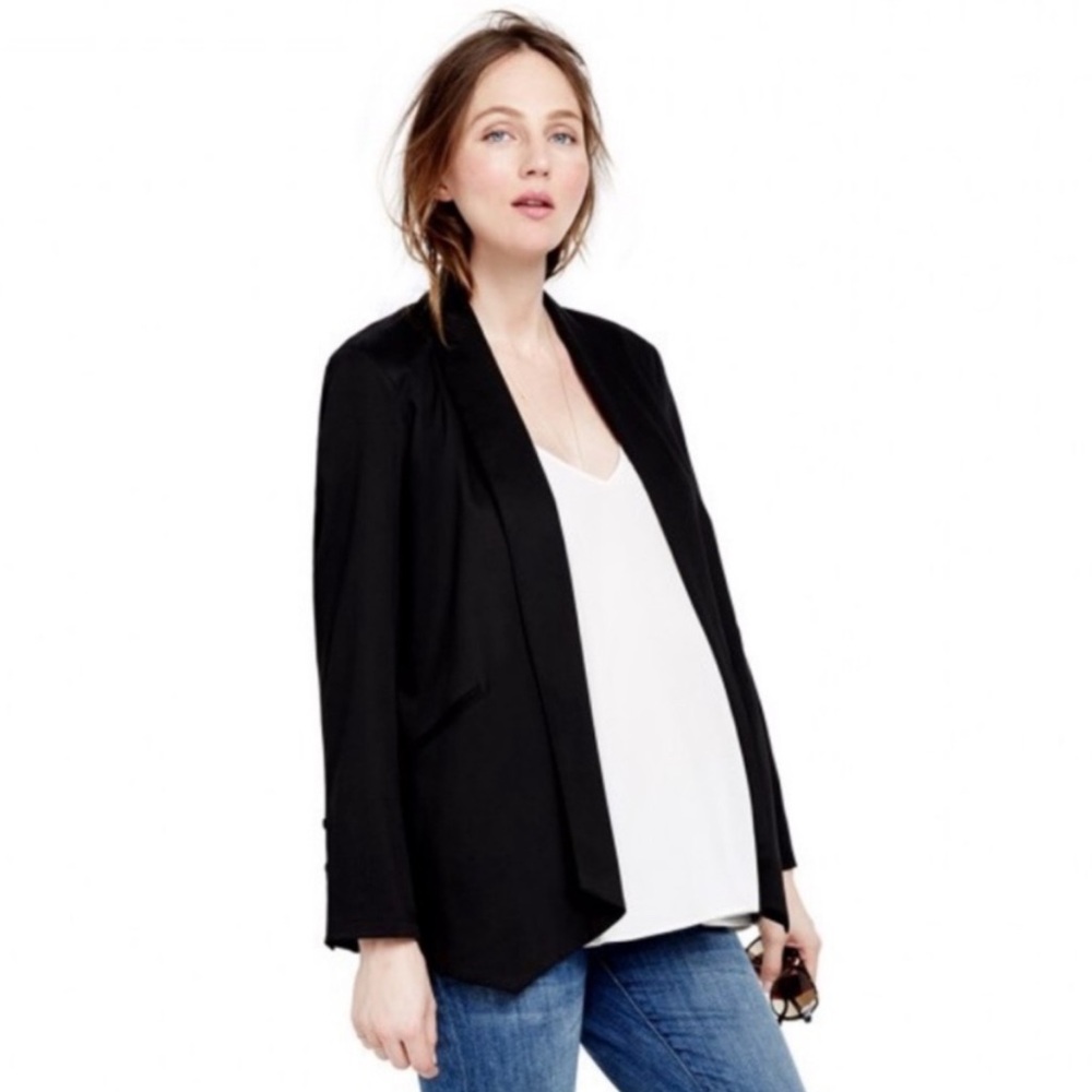 Hatch Maternity Black Shawl Collar Blazer